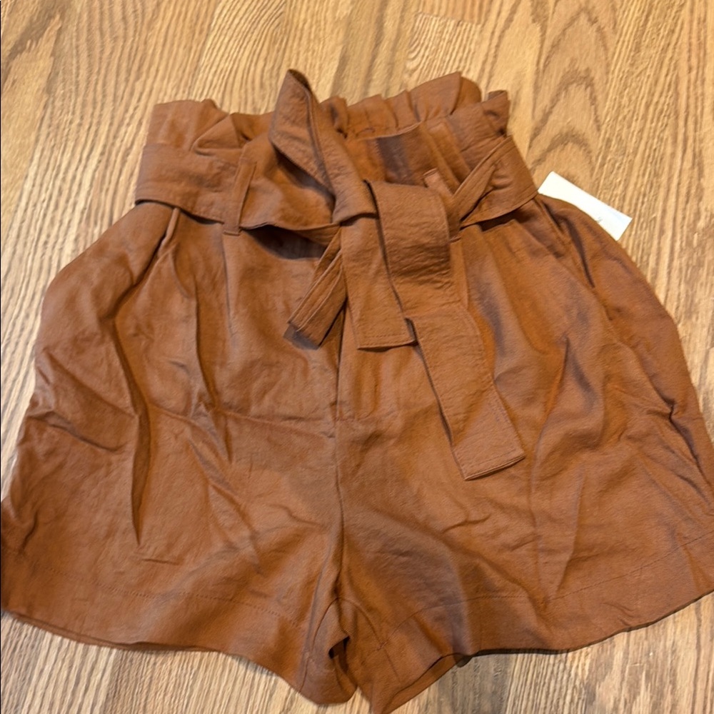 a new day High Waist Brown Women Shorts